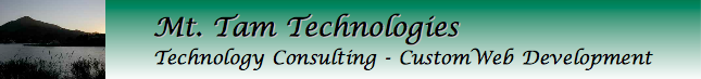 Mt. Tam Technologies / Technology Consulting - Custom Web Development